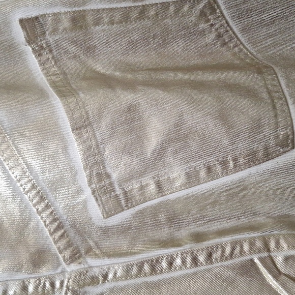 NWT GOLDEN TRF HIGH WAIST LOOSE FOIL JEANS - Picture 12 of 12